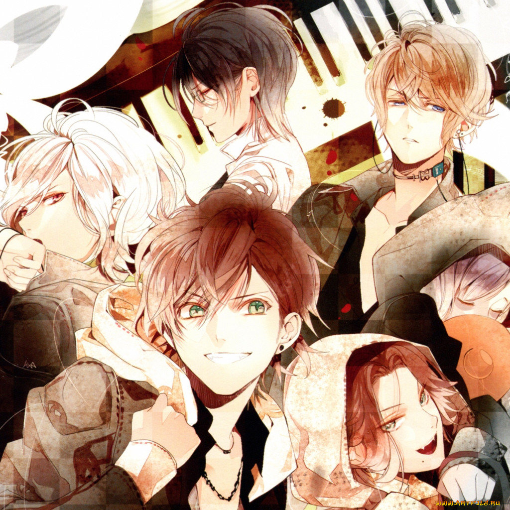 Обои Аниме Diabolik Lovers, обои для рабочего стола, фотографии аниме,  diabolik lovers, парни, вампиры, братья Обои для рабочего стола, скачать  обои картинки заставки на рабочий стол.